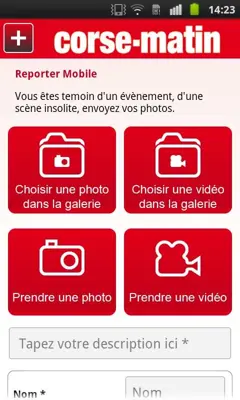 Corse Matin android App screenshot 1